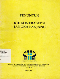 Penuntun Kie Kontrasepsi jangka panjang