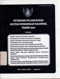 Petunjuk Pelaksanaan sistem pendidikan nasional