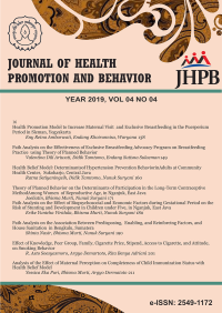 Journal of Health Promotion and Behavior vol 4 no.4  (2019)