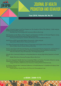 Image of Journal of Health Promotion and Behavior vol 4 no.3  (2019)