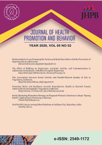 Image of Journal of Health Promotion and Behavior  Vol. 5 No.2  (2020)
