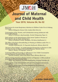 Image of Journal of Maternal and Child Health vol.4 no. 2 (2019)