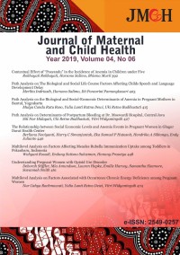 Image of Journal of Maternal and Child Healthvol.4 no. 6 (2019)