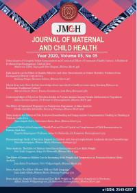 Image of Journal of Maternal and Child Health vol.5 no. 5 (2020)