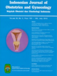 Majalah Obstetri dan Ginekologi Indonesia Volume 36 Nomor 3 Halaman 105 - 160,Juli 2012