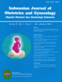 Majalah Obstetri dan Ginekologi Indonesia Volume 37 No. 1 Halaman 1 - 60 Januari 2013