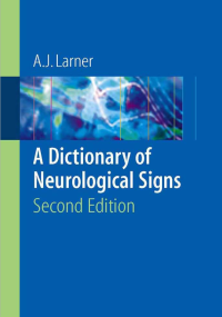 Ebook e-book A Dictionary of Neurological Signs Second Edition