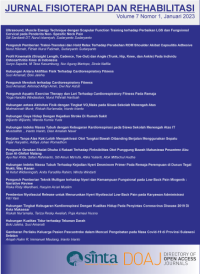 Jurnal Fisioterapi dan Rehabilitasi Vol 07 No 1 2023