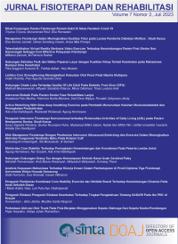 Jurnal Fisioterapi dan Rehabilitasi Vol 07 No 2 2023