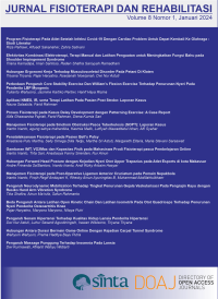 Jurnal Fisioterapi dan Rehabilitasi Vol 08 No 1 2024