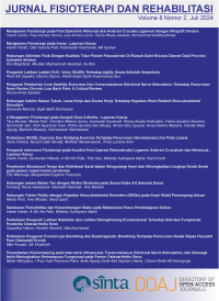 Jurnal Fisioterapi dan Rehabilitasi Vol 08 No 2 2024