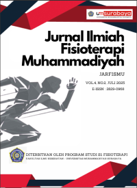 Image of Jurnal Ilmiah Fisioterapi Muhammadiyah Vol 4 No 2 2025