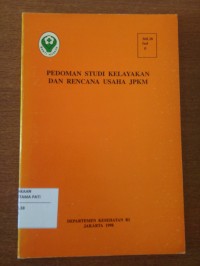 Pedoman Studi Kelayakan dan Rencana Usaha JPKM