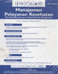 Image of Jurnal Manajemen Pelayanan Kesehatan